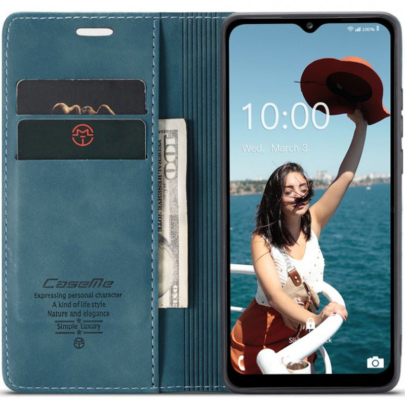 Фото Шкіряний чохол-книжка CaseMe Velvet Nubuck на Xiaomi Redmi Note 11 (Global) / Note 11S (Green) на vchehle.ua