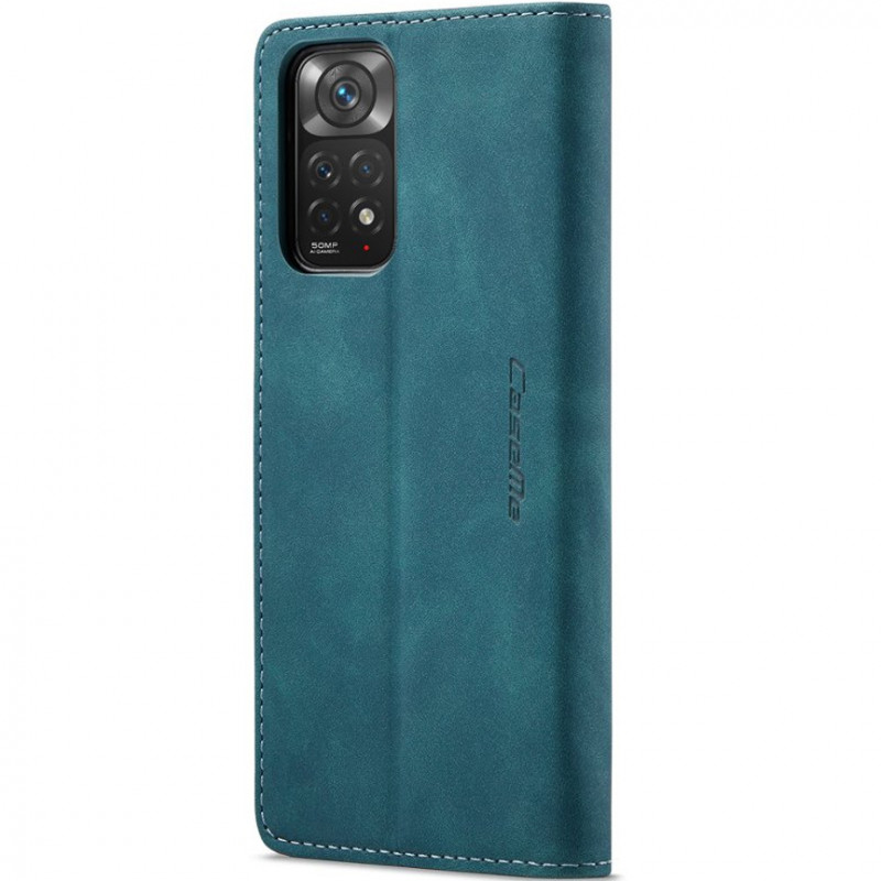 Кожаный чехол-книжка CaseMe Velvet Nubuck для Xiaomi Redmi Note 11 (Global) / Note 11S (Green) в магазине vchehle.ua