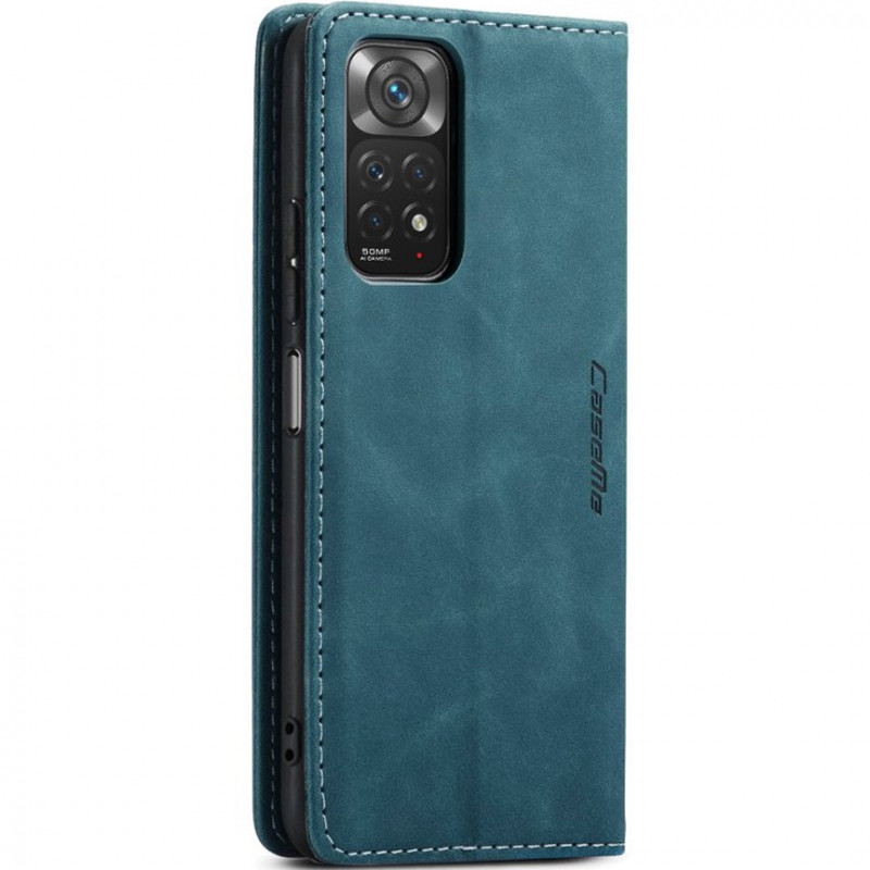 Купити Шкіряний чохол-книжка CaseMe Velvet Nubuck на Xiaomi Redmi Note 11 (Global) / Note 11S (Green) на vchehle.ua