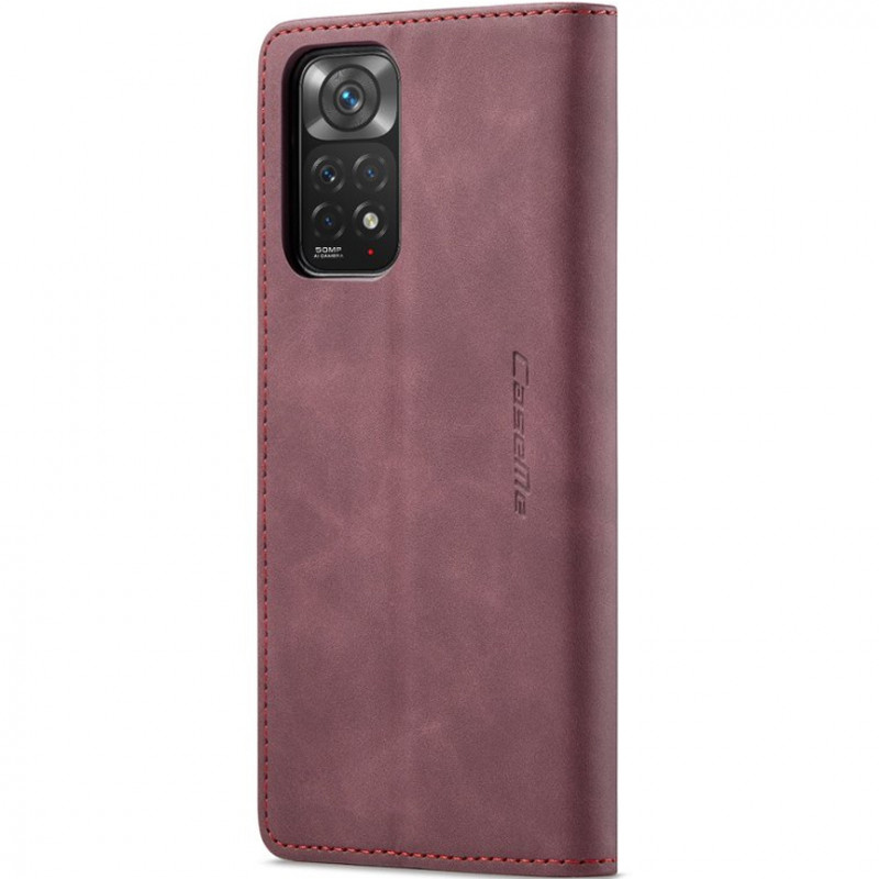 Шкіряний чохол-книжка CaseMe Velvet Nubuck на Xiaomi Redmi Note 11 (Global) / Note 11S (Red) в магазині vchehle.ua