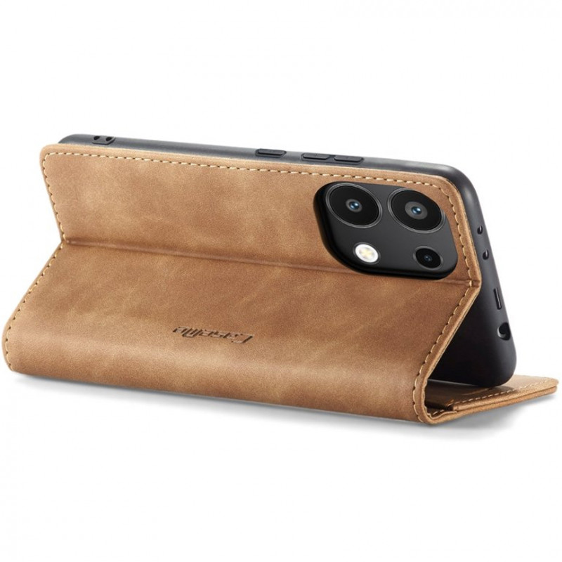 Заказать Кожаный чехол-книжка CaseMe Velvet Nubuck для Xiaomi Redmi Note 13 4G (Brown) на vchehle.ua
