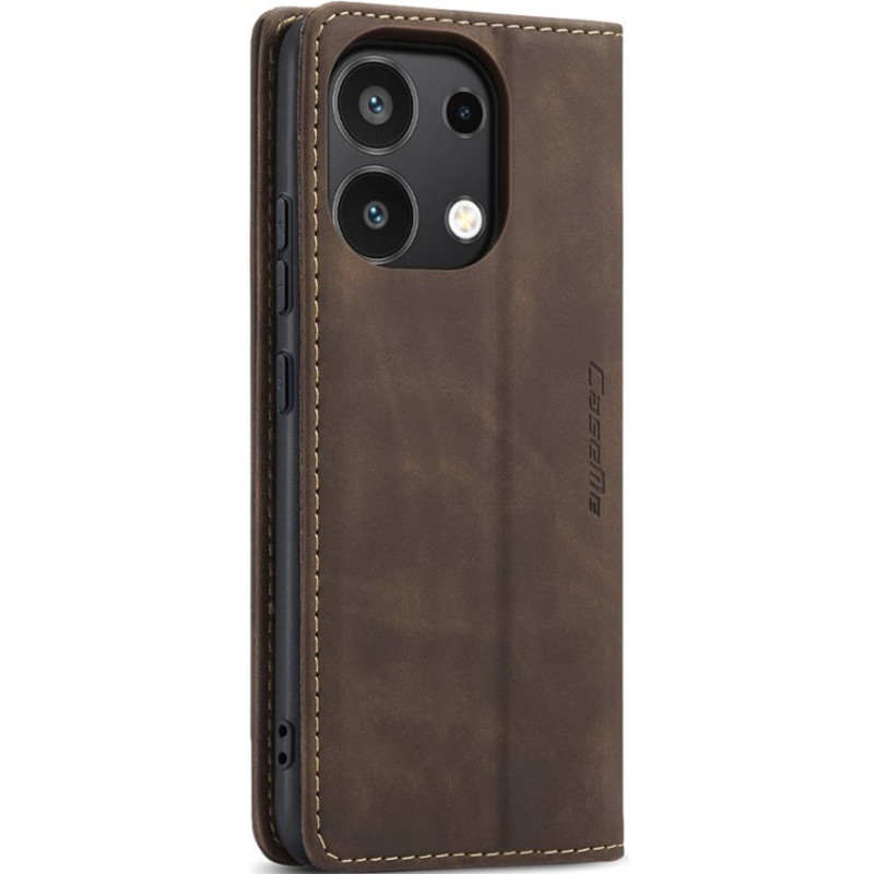 Заказать Кожаный чехол-книжка CaseMe Velvet Nubuck для Xiaomi Redmi Note 13 4G (Coffee) на vchehle.ua