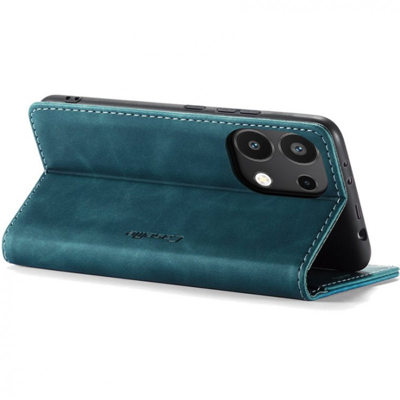 Заказать Кожаный чехол-книжка CaseMe Velvet Nubuck для Xiaomi Redmi Note 13 4G (Green) на vchehle.ua
