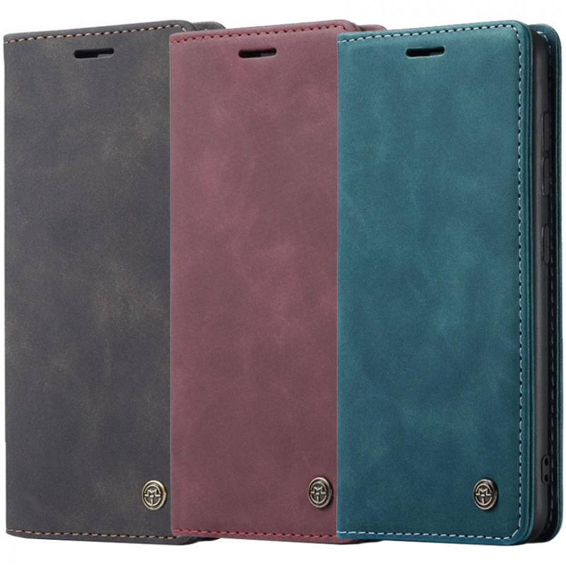 Кожаный чехол-книжка CaseMe Velvet Nubuck для Xiaomi Redmi Note 8 Pro