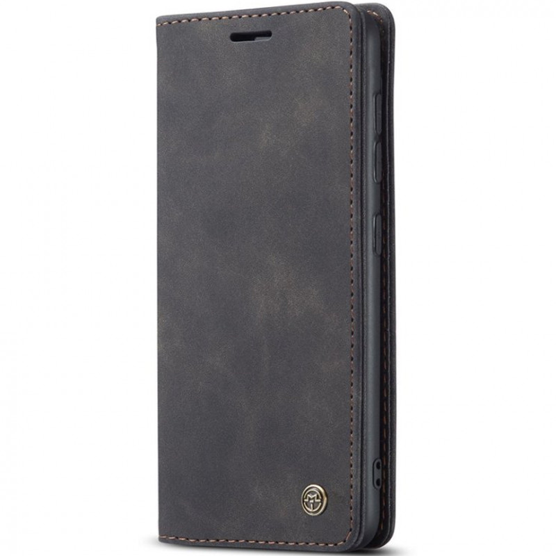 Кожаный чехол-книжка CaseMe Velvet Nubuck для Xiaomi Redmi Note 8 Pro (Black)