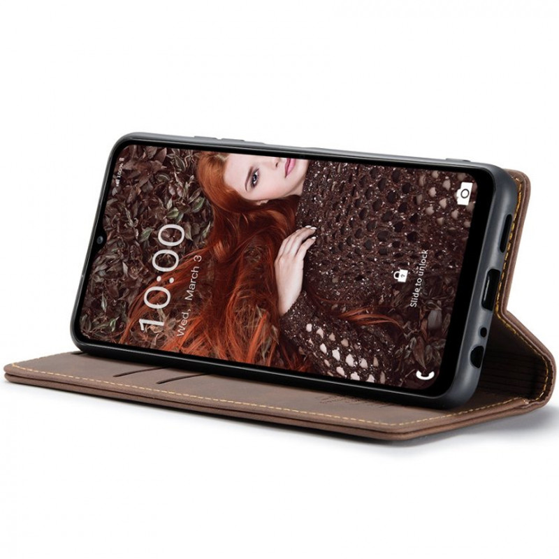 Фото Кожаный чехол-книжка CaseMe Velvet Nubuck для Xiaomi Redmi Note 8 Pro (Coffee) в магазине vchehle.ua