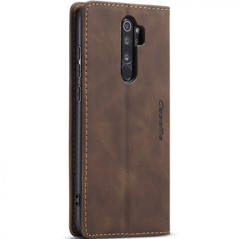 Кожаный чехол-книжка CaseMe Velvet Nubuck для Xiaomi Redmi Note 8 Pro (Coffee) в магазине vchehle.ua