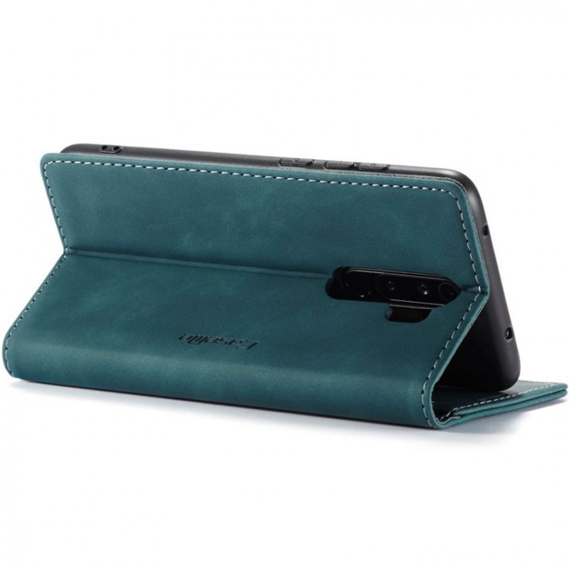 Купить Кожаный чехол-книжка CaseMe Velvet Nubuck для Xiaomi Redmi Note 8 Pro (Green) на vchehle.ua
