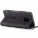 Купить Кожаный чехол-книжка CaseMe Velvet Nubuck для Xiaomi Redmi Note 9s / Note 9 Pro / Note 9 Pro Max (Black) на vchehle.ua