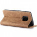 Купить Кожаный чехол-книжка CaseMe Velvet Nubuck для Xiaomi Redmi Note 9s / Note 9 Pro / Note 9 Pro Max (Brown) на vchehle.ua