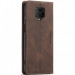 Кожаный чехол-книжка CaseMe Velvet Nubuck для Xiaomi Redmi Note 9s / Note 9 Pro / Note 9 Pro Max (Coffee) в магазине vchehle.ua