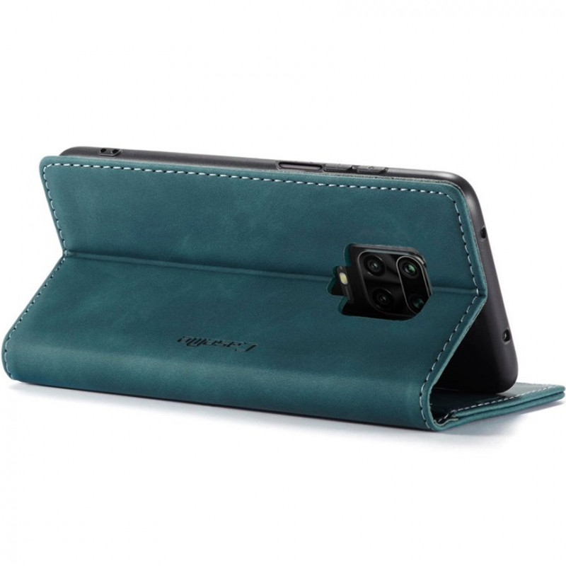 Купить Кожаный чехол-книжка CaseMe Velvet Nubuck для Xiaomi Redmi Note 9s / Note 9 Pro / Note 9 Pro Max (Green) на vchehle.ua