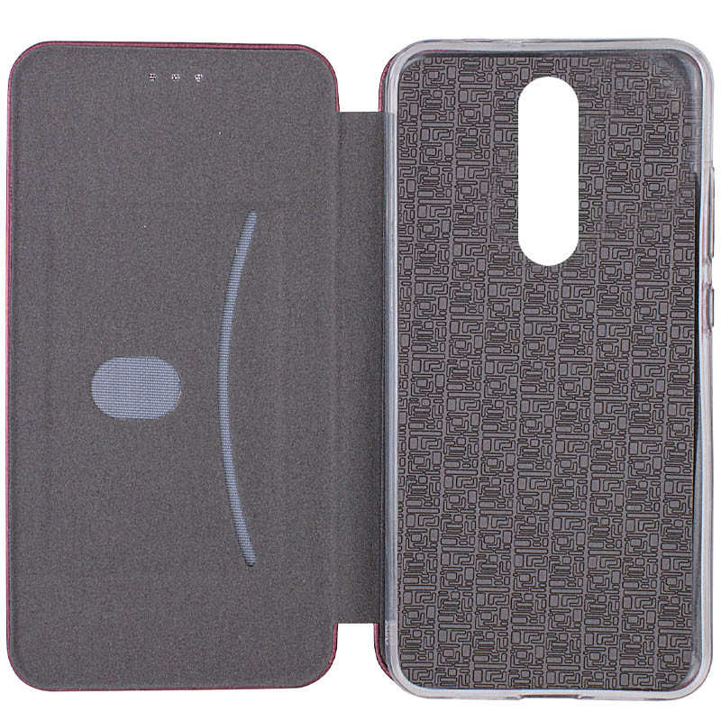 Купити Шкіряний чохол-книжка Classy на Xiaomi Redmi 8 (Бордовий) на vchehle.ua