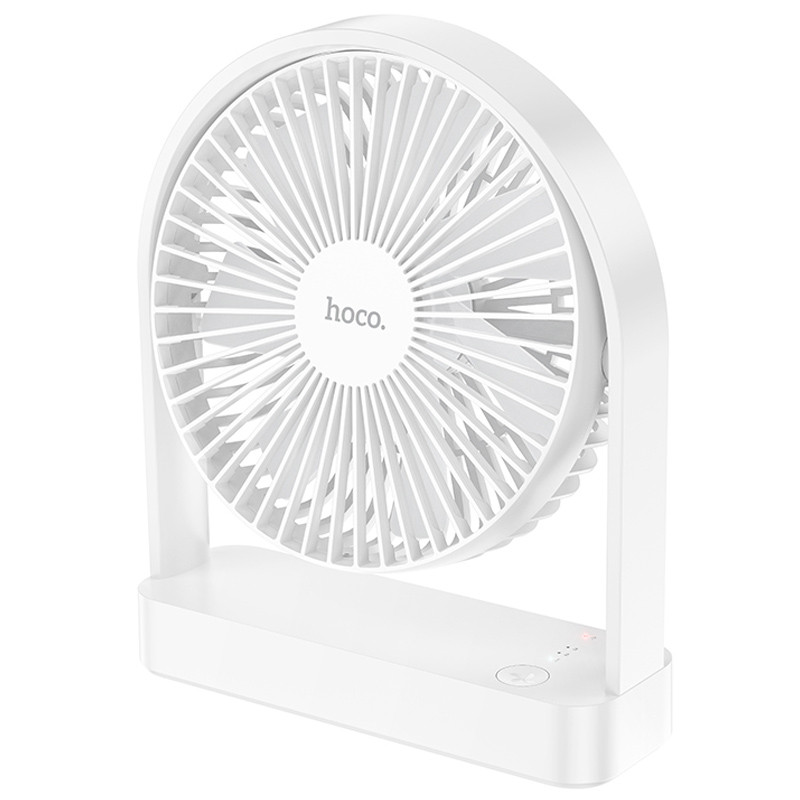 Настільний вентилятор Hoco HX65 ultra-thin desktop fan 2000 mAh (White)