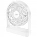 Настільний вентилятор Hoco HX65 ultra-thin desktop fan 2000 mAh (White)
