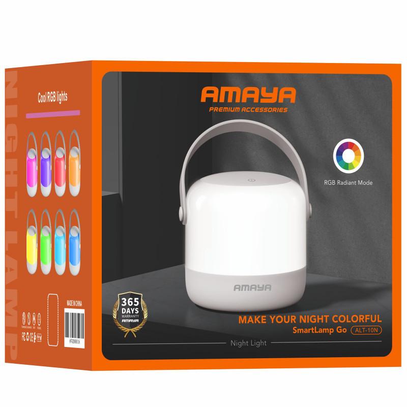 Фото Нічник RGB Amaya ALT-10N 2000 mAh (White) на vchehle.ua