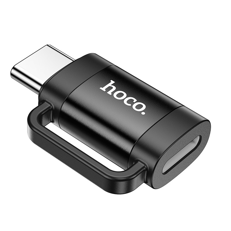 Фото Перехідник Hoco UA31E OTG Type-C male to Lightning female (Black) на vchehle.ua