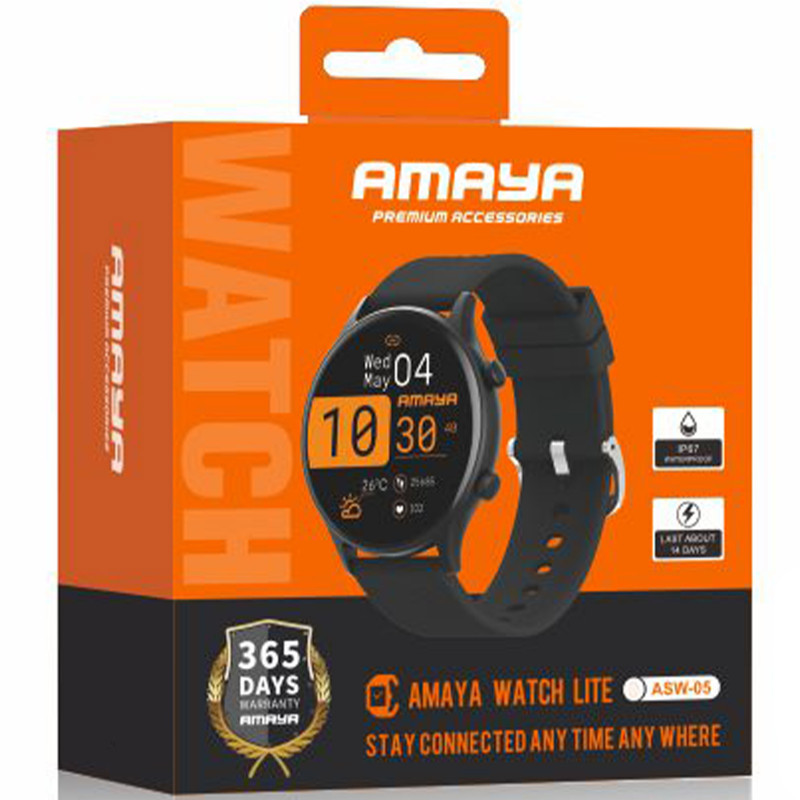 Фото Смарт-часы Amaya ASW-05 Smart sports watch (call version) (Black) на vchehle.ua