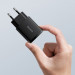 МЗП Baseus Compact Quick Charger 20W QC+PD (1USB-A/1C) (CCXJ-B) (Black) в магазині vchehle.ua