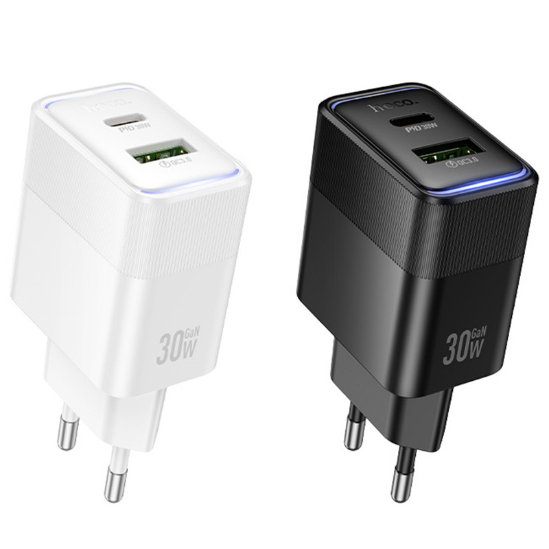 СЗУ Hoco CS112A Lounge PD30W+QC3.0 (1USB-A/1C)