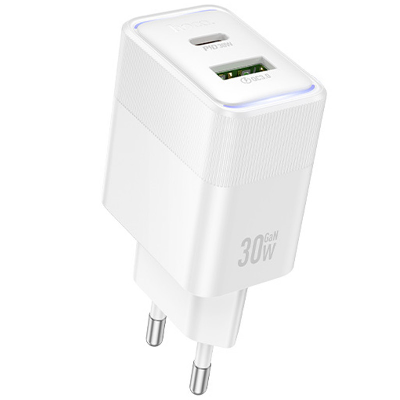 СЗУ Hoco CS112A Lounge PD30W+QC3.0 (1USB-A/1C) (White)