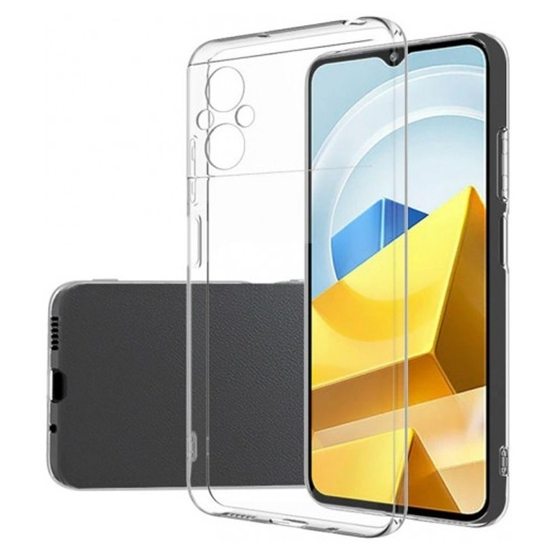 TPU чехол Epic Transparent 1,5mm Full Camera для Xiaomi Poco M5 (Бесцветный (прозрачный))