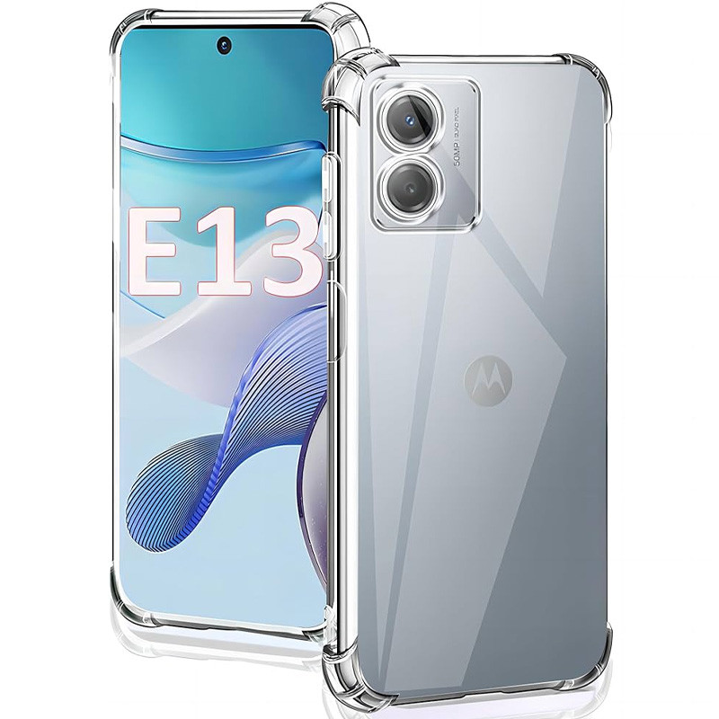 TPU чохол GETMAN Ease logo посилені кути Full Camera на Motorola Moto E13
