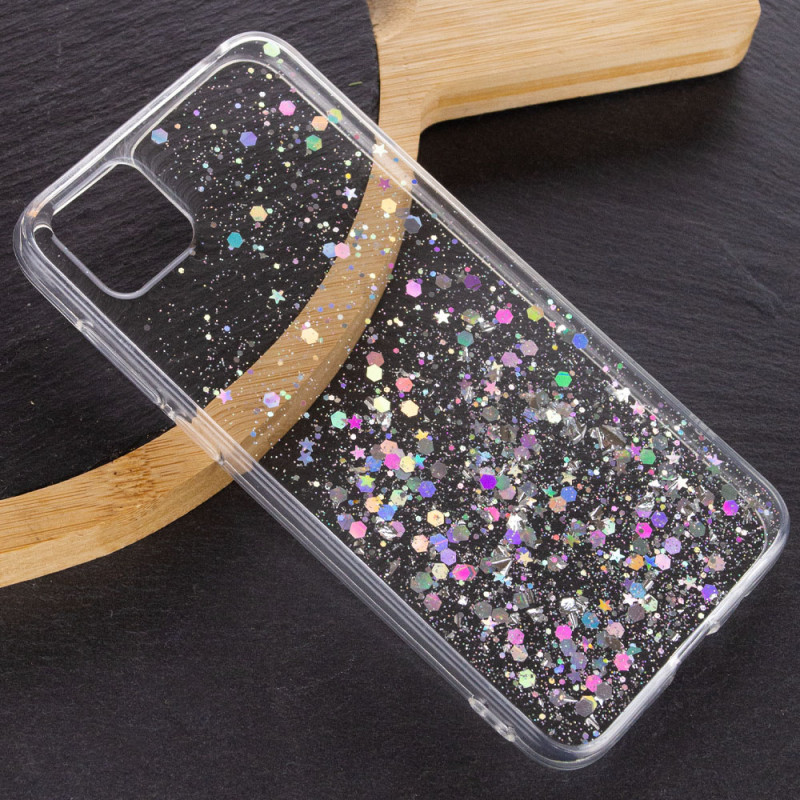 Фото TPU чехол Star Glitter для Huawei Y5p (Прозрачный) на vchehle.ua