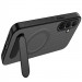 Фото TPU+PC чохол Carbon Kickstand Magnetic Case на Samsung Galaxy A18 / A17 (Grey) на vchehle.ua