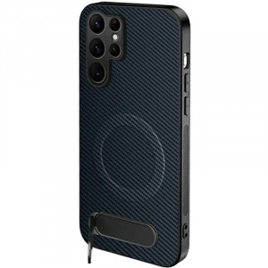 TPU+PC чехол Carbon Kickstand Magnetic Case для Samsung Galaxy S26 Ultra