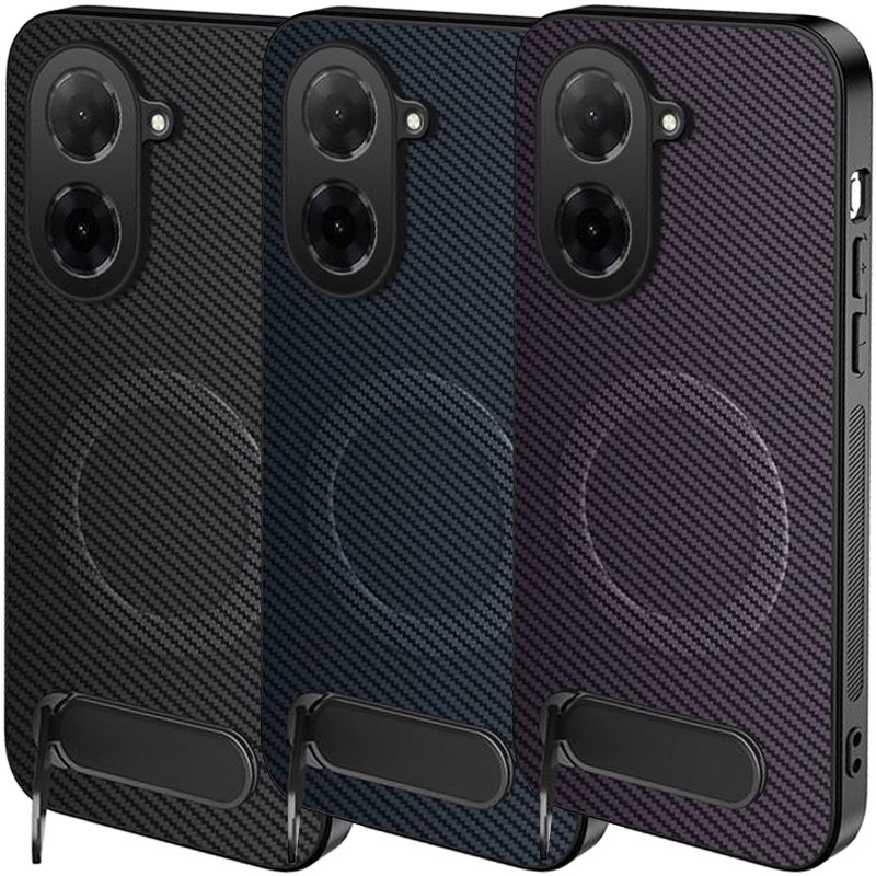 TPU+PC чохол Carbon Kickstand Magnetic Case на Xiaomi Redmi A5
