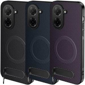 TPU+PC чехол Carbon Kickstand Magnetic Case для Xiaomi Redmi A5