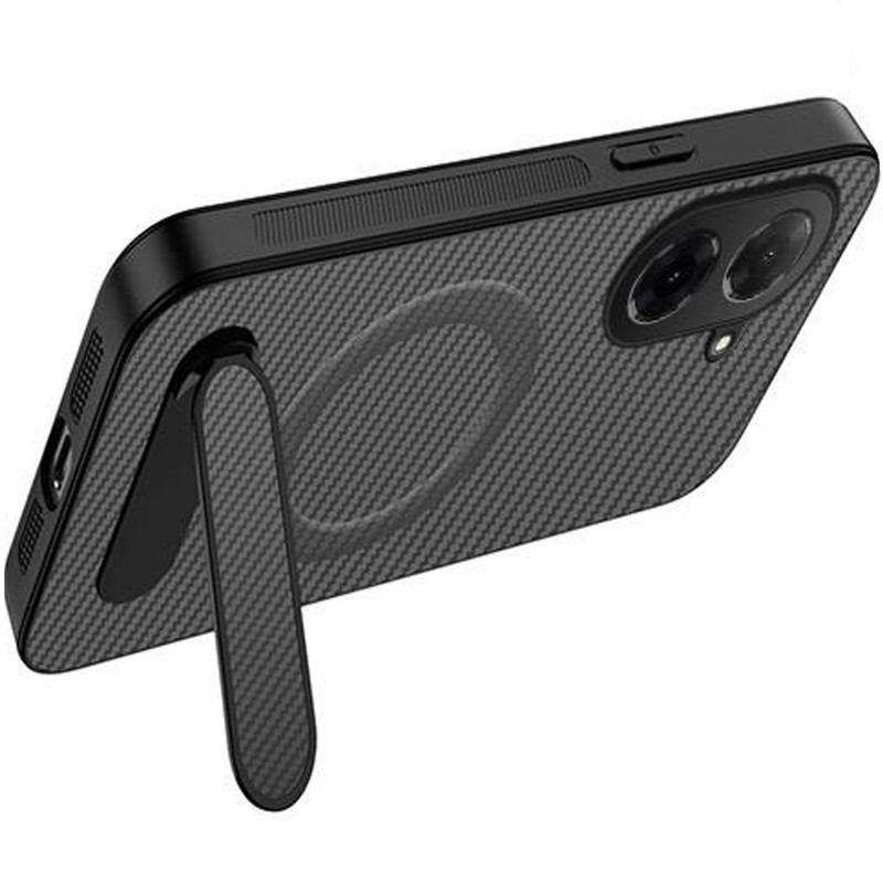 Фото TPU+PC чохол Carbon Kickstand Magnetic Case на Xiaomi Redmi A5 (Grey) на vchehle.ua
