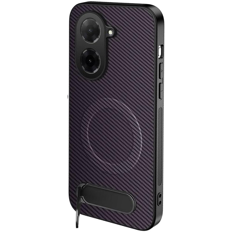 TPU+PC чохол Carbon Kickstand Magnetic Case на Xiaomi Redmi A5 (Purple)