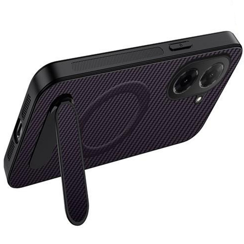 Фото TPU+PC чохол Carbon Kickstand Magnetic Case на Xiaomi Redmi A5 (Purple) на vchehle.ua