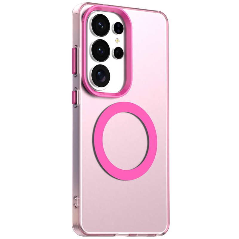 TPU+PC чохол Epik Hybrid Magnetic Safe Case на Samsung Galaxy S26 Ultra (Pink)