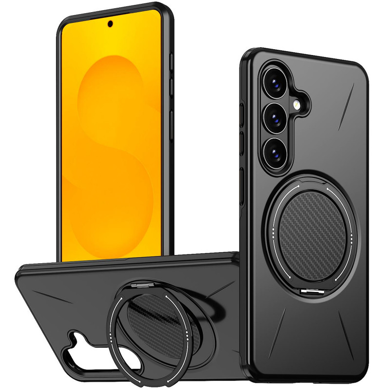 Фото TPU+PC чохол Kalebol Magnetic Case на Samsung Galaxy A18 / A17 (Black) на vchehle.ua