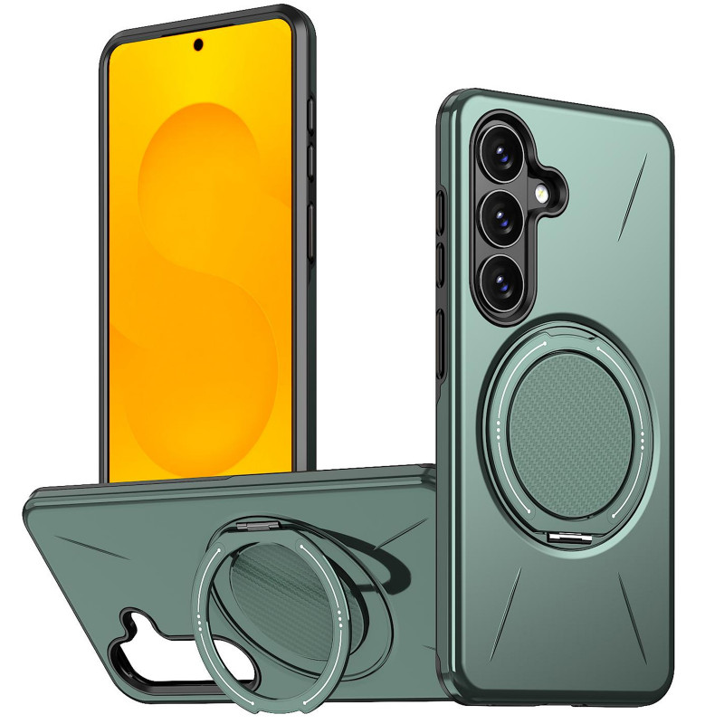 Фото TPU+PC чохол Kalebol Magnetic Case на Samsung Galaxy A18 / A17 (Grey Green) на vchehle.ua
