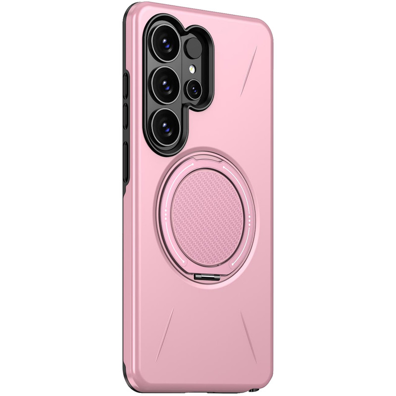 TPU+PC чохол Kalebol Magnetic Case на Samsung Galaxy S26 Ultra (Pink)