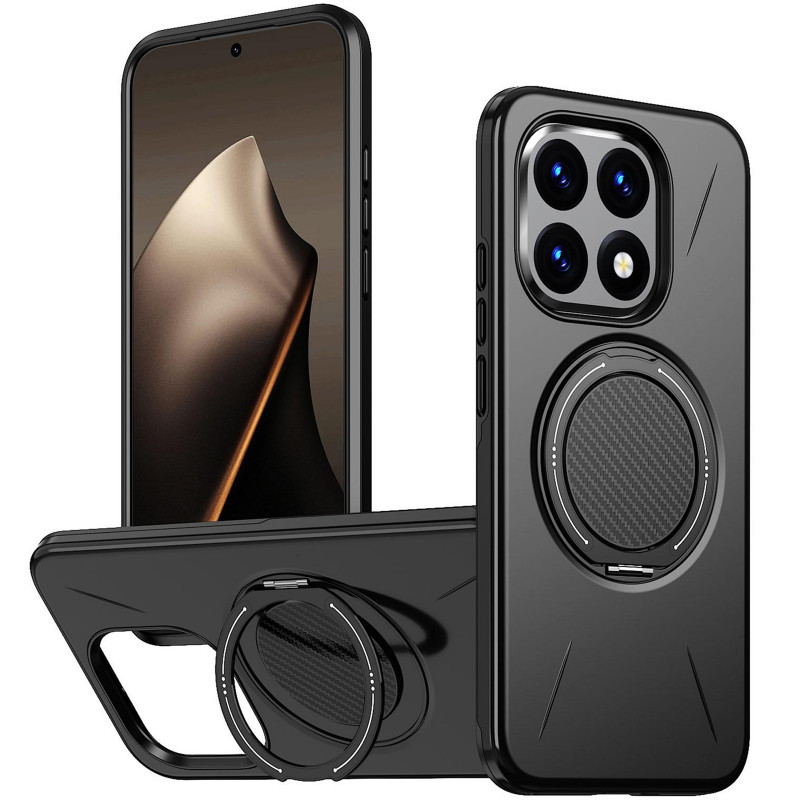 Фото TPU+PC чохол Kalebol Magnetic Case на Xiaomi 15T (Black) на vchehle.ua