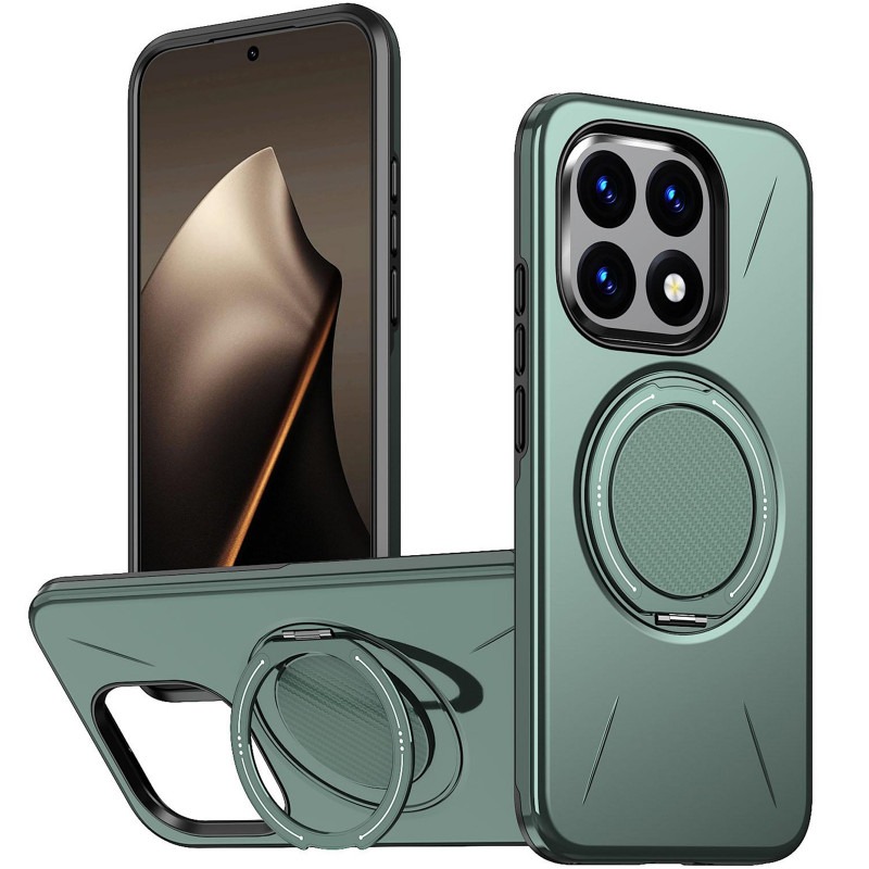 Фото TPU+PC чохол Kalebol Magnetic Case на Xiaomi 15T (Grey Green) на vchehle.ua