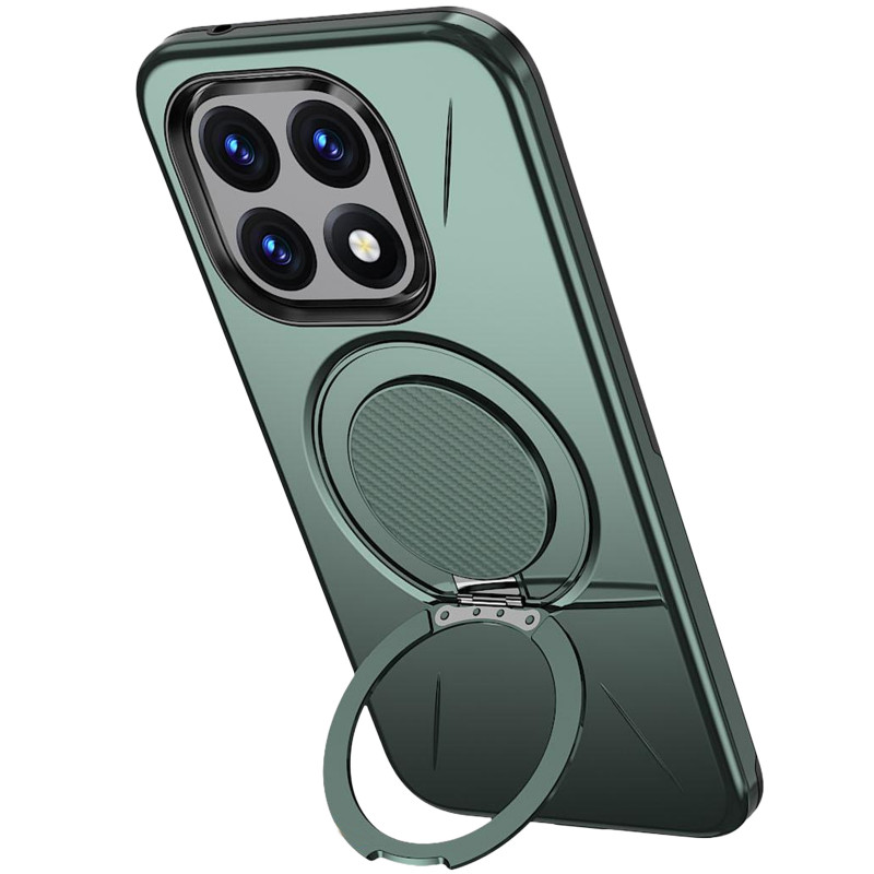 Фото TPU+PC чохол Kalebol Magnetic Case на Xiaomi 15T (Grey Green) в маназині vchehle.ua