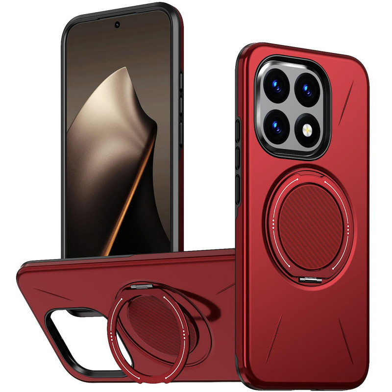 Фото TPU+PC чохол Kalebol Magnetic Case на Xiaomi 15T (Red) на vchehle.ua