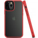 Фото TPU+PC чехол Metal Buttons для Apple iPhone 12 Pro / 12 (6.1") (Красный / Red) в магазине vchehle.ua
