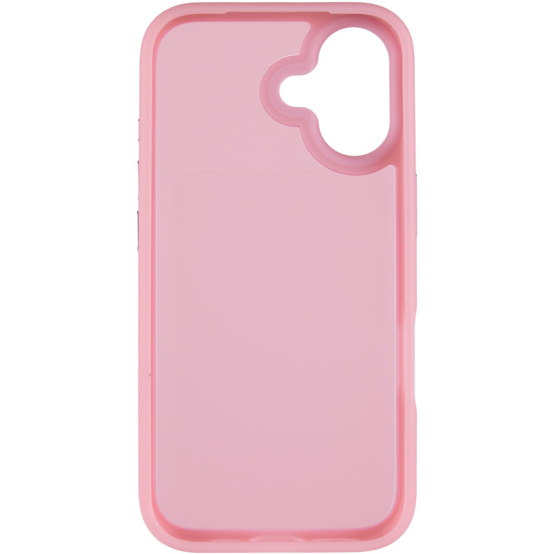 Фото TPU+PC чехол Metal Buttons для Apple iPhone 16 (6.1") (Розовый / Pink) в магазине vchehle.ua
