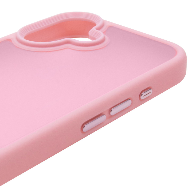 TPU+PC чехол Metal Buttons для Apple iPhone 16 (6.1") (Розовый / Pink) в магазине vchehle.ua