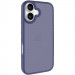 TPU+PC чехол Metal Buttons для Apple iPhone 16 (6.1") (Синий / Navy Blue)