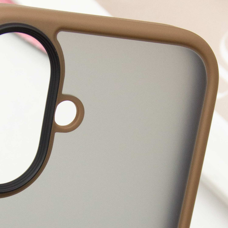 Заказать TPU+PC чехол Metal Buttons для Apple iPhone 16 (6.1") (Золотой / Gold) на vchehle.ua