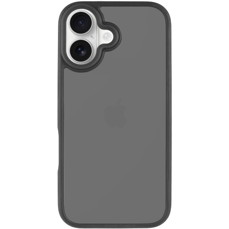 Фото TPU+PC чохол Metal Buttons на Apple iPhone 17 (6.3") (Чорний / Black) на vchehle.ua