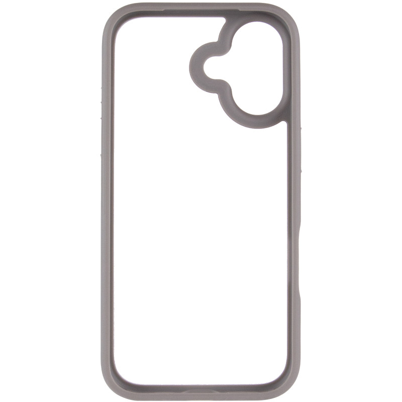 Фото TPU+PC чохол Metal Buttons на Apple iPhone 17 (6.3") (Сірий / Grey) в маназині vchehle.ua